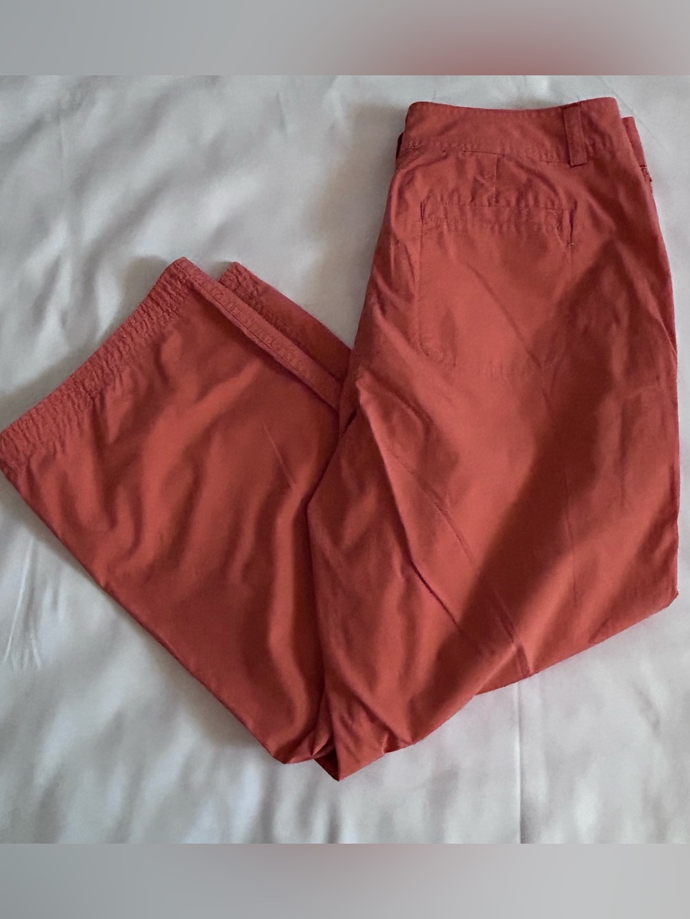 Sigrid Olsen Terracotta Orange Cropped Utility Pants Size 10